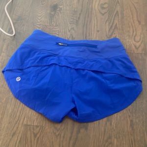 lululemon size 0 speed shorts